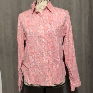 Gap paisley button up shirt